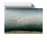 The Monk By The Sea By Caspar David Art Print | Unframed Poster, A3