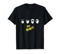 The Monkees B&W Faces T-Shirt, Men, Black, 5X-Large