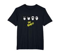 The Monkees B&W Faces T-Shirt, Men's Big and Tall, Black, 3X Tall