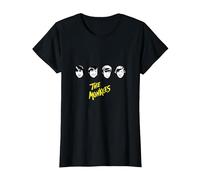 The Monkees B&W Faces T-Shirt, Women, Black, Medium