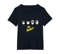 The Monkees B&W Faces T-Shirt, Women's Plus, Black, 3X