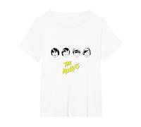 The Monkees B&W Faces T-Shirt, Women's Plus, White, 3X