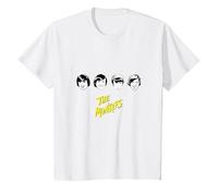 The Monkees B&W Faces T-Shirt, Youth, White, Large