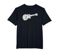 The Monkees Classic White Guitar Logo Black T-Shirt, Men's Big and Tall, Black, 2X Tall