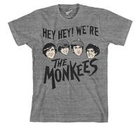 The Monkees Hey Hey T-Shirt in Grey | Size: XL The Monkees Grey XL