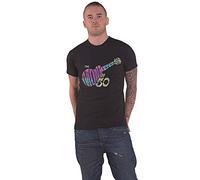 The Monkees T Shirt Guitar Discography Band Logo Official Mens Black XL