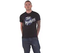 (M, Black) The Monkees T Shirt Retro Dot Band Logo new Official Mens Black