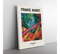 The Monkey By Franz Marc Exhibition Museum Painting Canvas Wall Art Print Ready to Hang, Framed Picture for Living Room Bedroom Home Office Décor, 60x40 cm (24x16 Inch)