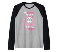The Monkey Is Off My Back Sobriety Anniversary Sober Women Raglan Baseball Tee
