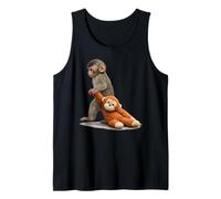 The Monkey Punch with Plush Toy Cute Baby Stuffed Animal Tank Top