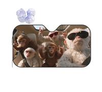 The Monkey That Can Drive A Car Car Windshield Sun Shade, Accordion Foldable Auto Sun Visor Protector For Car Truck Suv, Uv & Sun Blocker, Keeps Vehicle Cool, Easy To Install & Store M (Stiff Style)