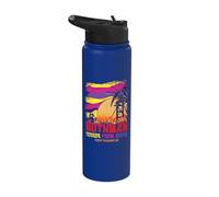 The Monster Creatures Moth Man Virginia Halloween Cryptid Stainless Steel Insulated Water Bottle