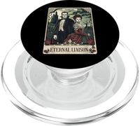 The Monster Frankenstein And Bride Lovers Tarot Card PopSockets PopGrip for MagSafe