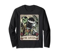 The Monster Frankenstein And Bride The Lovers Tarot Card Long Sleeve T-Shirt