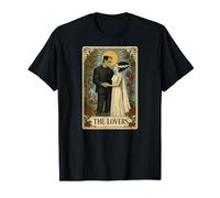 The Monster Frankenstein and Bride The Lovers Tarot Card T-Shirt