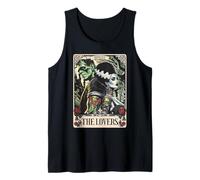 The Monster Frankenstein And Bride The Lovers Tarot Card Tank Top
