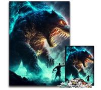 The Monster Jigsaw Puzzles 1000 Pieces for Adults Wooden Jigsaw Puzzles for Home Decor & Holiday Fun 50x75CM/19.68x29.52inch