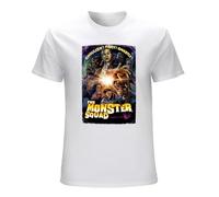 The Monster Squad Poster Retro Designer Short Sleeve Mens T Shirt Size XXL White
