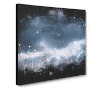The Mood of the Clouds Paint Splash Canvas Print | Gallery Wrapped 30mm Frame Wall Art | 14x14 inches | Ready to Hang | Modern Picture | Living Room Bedroom Lounge Office