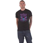 The Moodly Blues T Shirt Timeless Flight Band Logo Official Mens Black M