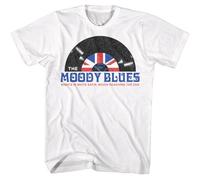 The Moody Blues T-Shirt Mens Nights in White Satin Rock British Invasion WhiteSmall