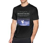 The Moody Blues T-Shirt Short Sleeve Casual Fashion Novelty Crew Neck Summer Cotton Tee Tops Men Women Black (X-Large)