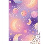 The Moon And Stars Puzzle 1000 Pieces Puzzles for Adults Puzzles Brain Teaser Puzzles For Adults 1000pcs (38x26cm)