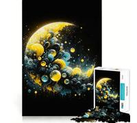 The Moon And The Bubbles Jigsaw Puzzles for Adults1000 Pieces Think Smart Toy Family Bond Accurate Cut Seasonal Gift (38x52cm)
