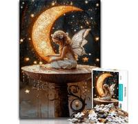 The Moon And The Elf 1000 Piece Jigsaw Puzzles for Adults,Challenging To Complete But Fun And Humorous Unique Home Decor And Gifts (75x50cm)