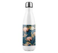 The Moon Butterflies & Flowers Stainless Steel Bottle Benjamin Tate Design Natural One Size