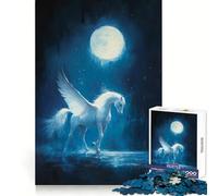The Moon Call to Pegasus Hard Jigsaw Puzzle for Adults 1000 Pieces Strengthen Recall Stress Release Premium Edge Fine Art Piece (50x75cm)