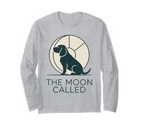 THE Moon Called Beagle Basset Hound Canine Moon Pet Long Sleeve T-Shirt