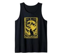 The Moon Cat Vintage Tarot Card Gothic The Moon Tarot Card Tank Top