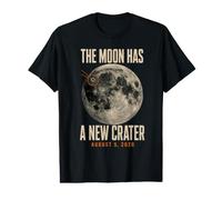 The Moon Has a New Crater August 5 2026 Lunar Impact Value Graphic T-Shirt