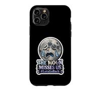 The Moon Misses Us #LetsGoBack Crying Sad Moon Case for iPhone 11 Pro