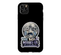 The Moon Misses Us #LetsGoBack Crying Sad Moon Case for iPhone 11 Pro Max