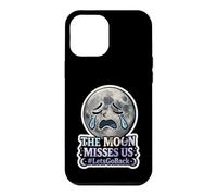 The Moon Misses Us #LetsGoBack Crying Sad Moon Case for iPhone 12 Pro Max