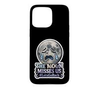 The Moon Misses Us #LetsGoBack Crying Sad Moon Case for iPhone 15 Pro Max
