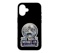 The Moon Misses Us #LetsGoBack Crying Sad Moon Case for iPhone 16
