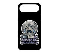 The Moon Misses Us #LetsGoBack Crying Sad Moon Case for iPhone Air