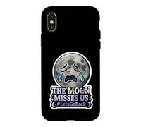 The Moon Misses Us #LetsGoBack Crying Sad Moon Case for iPhone X/XS