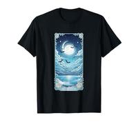 The Moon Mystical Celestial Tarot Bats T-Shirt