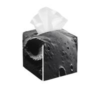 the Moon Printed Tissue Box, Square Storage Box, Suitable for Kitchen, Office, Camping and car