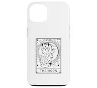 The Moon Tarot Card Cute Cat Crescent Moon Mystical Celtic Case for iPhone 13