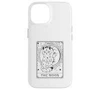 The Moon Tarot Card Cute Cat Crescent Moon Mystical Celtic Case for iPhone 14