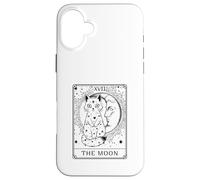 The Moon Tarot Card Cute Cat Crescent Moon Mystical Celtic Case for iPhone 16 Plus