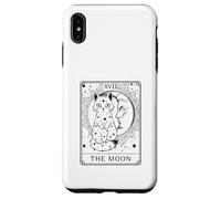 The Moon Tarot Card Cute Cat Crescent Moon Mystical Celtic Case for iPhone XS Max