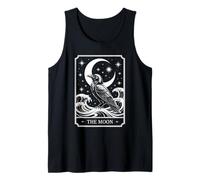 The Moon Tarot - Mystical Raven Celestial Art Tank Top