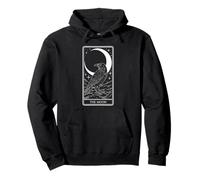 The Moon Tarot - Mystical Raven Celestial Art V4 Pullover Hoodie