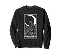 The Moon Tarot - Mystical Raven Celestial Art V4 Sweatshirt